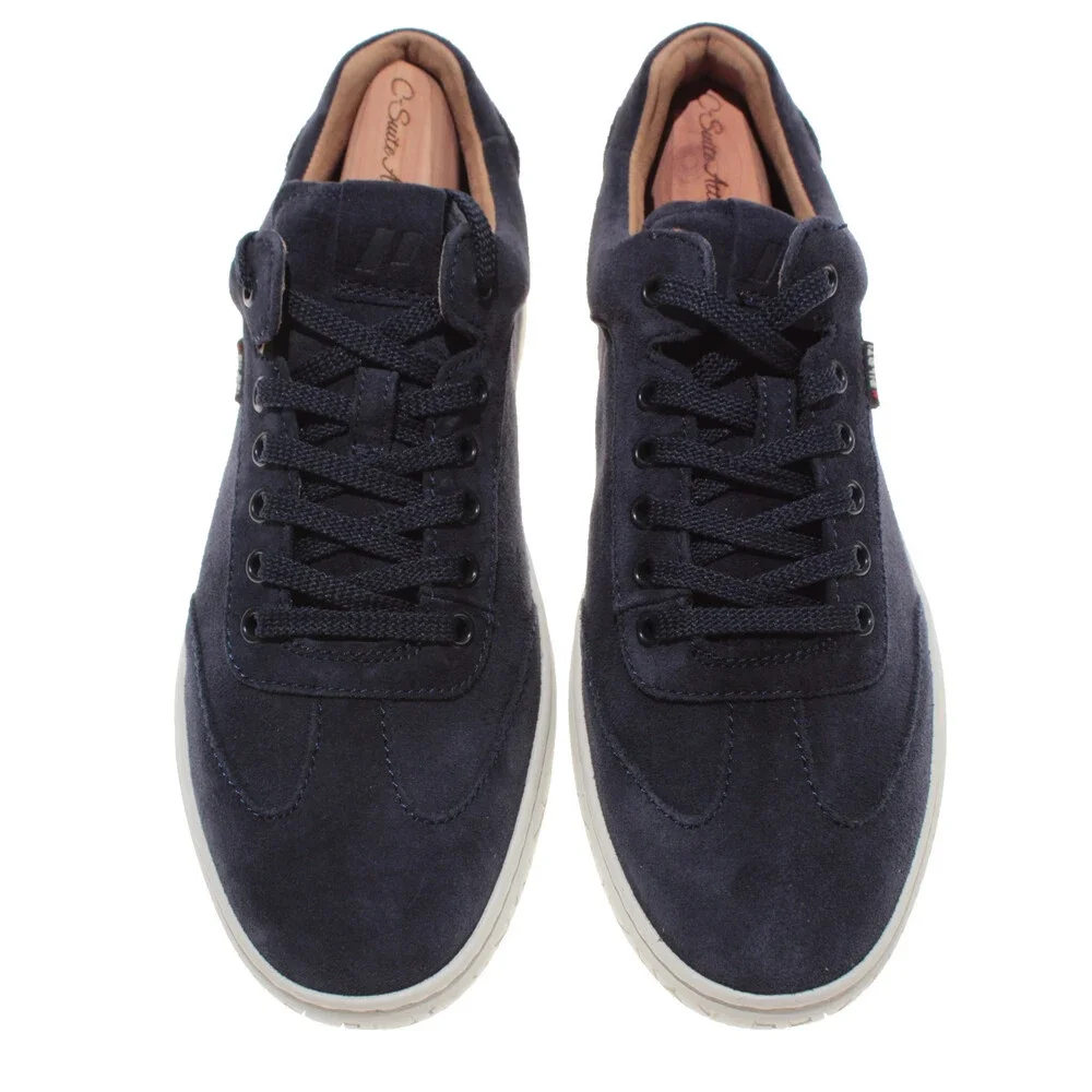 Piloti NWB Shift Lace Up Driving Sneakers Size 7 US in Midnight Blue Suede